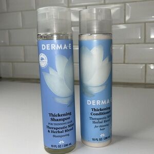 Derma‎ E Thickening Therapeutic Mint & Herbal Shampoo & Conditioner 100% VEGAN
